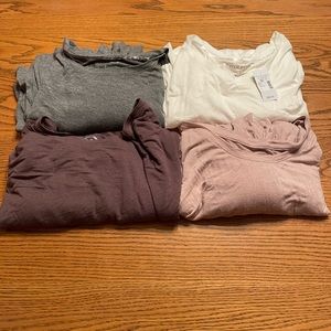 Maurices, 24/7, long sleeve T-shirts size 2, lot of 4